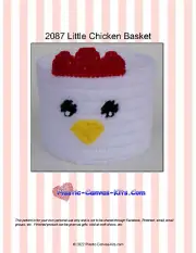 Little Chicken Basket-Plastic Canvas Pattern or Kit