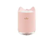 320Ml Usb Humidifier With Night Light Air Diffuser Home Office Mist Maker Portable Appliance-Pink