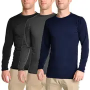 Mens Thermal Top w/ Brushed Interior Fleece Baselayer