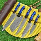 CUSTOM HANDMADE FORGED DAMASCUS STEEL CHEF KNIFE KITCHEN KNIVES SET CUTLERY 1408