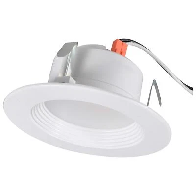SYLVANIA 4" LED Recessed Light, 7.5W=65W, Dimmable, 600 LM, White 3000K, 1 Pk