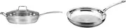 Impact Saute Pan with Lid, Silver 28 cm + SCANPAN Impact Frying Pan, 26cm Bundle