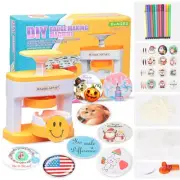 Maker for , 55 mm (2.16 inch) DIY Pin Button Maker Press Machine Punch Kit wi...