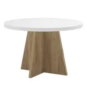 Enid 120cm Round Dining Table - White