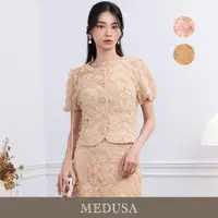 在飛比找momo購物網優惠-【MEDUSA 曼度莎】現貨-網紗盤花精緻禮服小外套 - 2