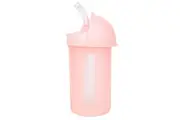 Boon Swig 270ml Water Bottle Sippy Cup w Silicone Straw Baby Toddler 6m+ Blush