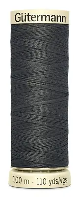 Gutermann 100P-125 Sew-All Thread 110yd-Charcoal