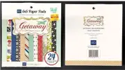 ECHO PARK DOUBLE SIDED CARDSTOCK "GETAWAY" - BRAND NEW - 24 SHEETS 6" x 6"