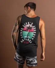 [Skylark] Skylark Men's Paradiso Tank Top Top in Black Size 2XL 2XL Black