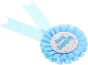 KICHOUSE Birthday Party Supplies Ribbon Decorative Badge Party Favor Pin Birthday Rosette Birthday Party Accessory Happy Birthday Award Pin Birthday Badge Rosette Button Pins Sky-blue Iron