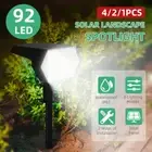 92 LED Solar Spot Lights Garden Outdoor Pathway Lawn Fence Lamp Spotlight Light