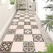 SPXMQSS Carpet Runners, Hallway Runner Non Slip, Washable Kitchen Runner Rug for Hallways Laundry Room Kitchen Bathroom, Long Hall Carpet E 60x700cm