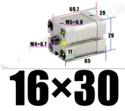 New 1pc ADN16*30-P-A cylinder internal thread cylinder