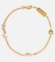 [Saint Laurent] Saint Laurent Opyum Heart charm bracelet S gold
