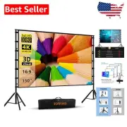 150-Inch Portable Projector Screen with Tripod Stand for Indoor & Outdoor Fun