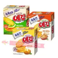 在飛比找蝦皮購物優惠-[花花🌺韓國直送] 預感洋芋片新口味 家庭裝12入ORION