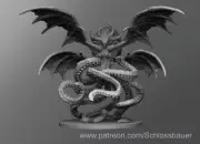 Cthylla Tentacle Demon Monster Manual 28mm Scale DND D&D Miniature SB