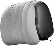 Car Headrest Neck Pillow Suede Fabric Car Neck Headrest Pillow Car Seat Pillow Rest Headrest Memory Foam Headrest(Grey)