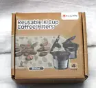 K-Cup Coffee Pod Filter 4 Pack Reusable Capsules Kicovitifa BPA Free 2x1.75"