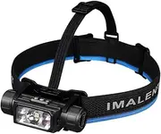 IMALENT HT70 Triple Light Sources Headlamp Super Bright 3500 Lumen LED Lightweight Waterproof Headlight, Type-c Rechargeable Head Torch, MAX 350H Runtime for Running, Hiking etc