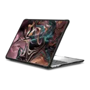 MacBook Air 13-inch (M2 - M4) Impact Case Liquid Metal Marble Luxe by Nature Magick - Rose Gold Bronze Teal
