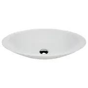 Bahama Solid Surface Above Counter Basin, Matte White