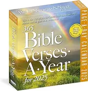 365 Bible Verses-A-Year Page-A-Day Calendar 2025: Timeless Words from the Bible to Guide, Comfort, and Inspire