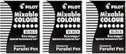 PILOT 3 Packs of 6 Black Ink Cartridges for Parallel Pen