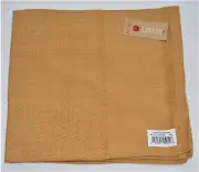 (4) Lintex 100% Cotton Napkins ~ Devon Gold ~ 18"x18" Square NEW