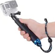 Vicdozia 19'' Mini Extension Selfie Stick, Portable Hand Grip Waterproof Handle Monopod Adjustable Pole Compatible with GoPro Hero 13 12 11 10 9 8 7 6 5 AKASO SJCAM DJI OSMO and More Action Cameras
