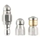 1/4 Sewer Jetter Nozzle Pressure Washer Drain Cleaner Pipe Jetter Nozzle AU
