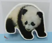 Smithsonian NATIONAL ZOO ~ laminated National Zoo PANDA cut-out w. info - DECAL