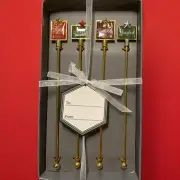 Thirstystone Holiday Christmas Swizzle Stick Bar Cocktail Stirrers Fun Tips