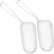iplusmile 2pcs Stainless Steel Colander Mesh Strainer Frying Net Potato Fry Basket