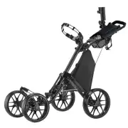 CaddyTek CaddyCruiser ONE Pro One-Click Folding 4 Wheel Golf Buggy - Dark Grey