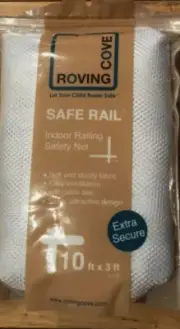 NEW NIP ROVING COVE SAFE RAIL CHILDREN'S INDOOR RAILING SAFETY NET BABY PROOF