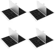 jojofuny 4pcs Secure Memory Card Storage Box Cards Container Sim Cards Organizer for Travel
