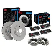 DBA Rear Disc Brake Rotors Pads Calipers Kit for Subaru Forester GT SF S10 SF5