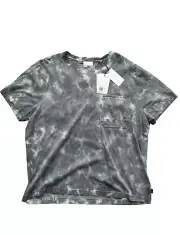 7 For All Mankind Cloud Dye Pocket Tee Grey ( XL )