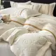 【大吉】A類新款 輕奢牛奶絨 雕花絨 繡花四件組 床包組 簡約大氣 單人/ 雙人/雙人加大床包組 法蘭絨床包組 床罩組