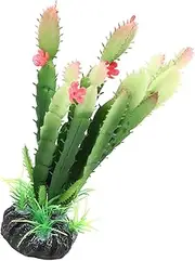 Artificial Aquatic Plants, Habitats Plastic Cactus Plant, for Aquarium Fish Tank