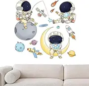 Astronaut Stickers - Removable Spaceship Decal | Home Decoration Accessories for Kids, Boys Room, Baby Nursery, Toddler Bedroom Decor