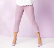 NYDJ - Chloe Crop Jeans with Double Needle Slits - Taro - 00