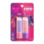 eos FlavorLab Pops! Lip Balm- Electric Cherry & Grape Fizz, Limited-Edition, 0.1