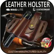 MAGLITE LEATHERMAN UPGRADE LEATHER HOLSTER MULTI TOOL FLASHLIGHT TORCH TACTICAL