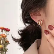 Open Hoop Earring Gold - One Size