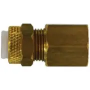 Poly-Flo 20263 Adapter, 1/2 in Tube OD x 3/8 in FNPTF, Brass
