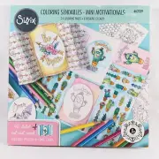 Sizzix Coloring Sendables Mini Motivationals 3-D pop out cards 662039