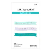 Spellbinders Etched Dies - Make It Merry Sentiments, S1-124