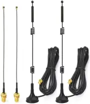 2,Dual Band WiFi Magnetic Base RP-SMA Male Antenna 15cm IPX U.FL for Wireless